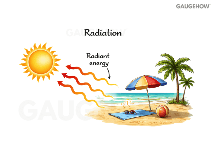 radiation heat transfer from sun