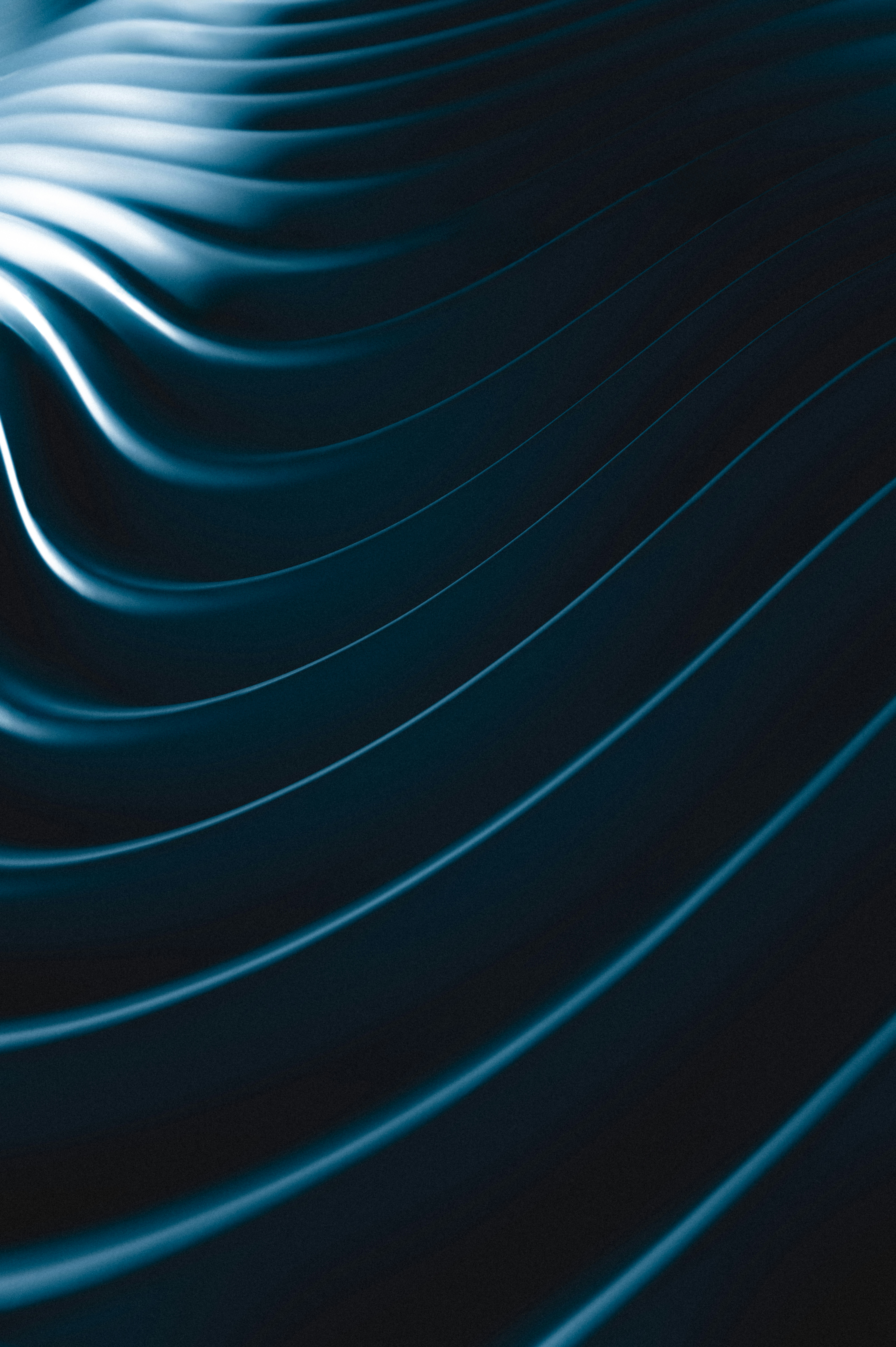 A black and white photo of wavy lines