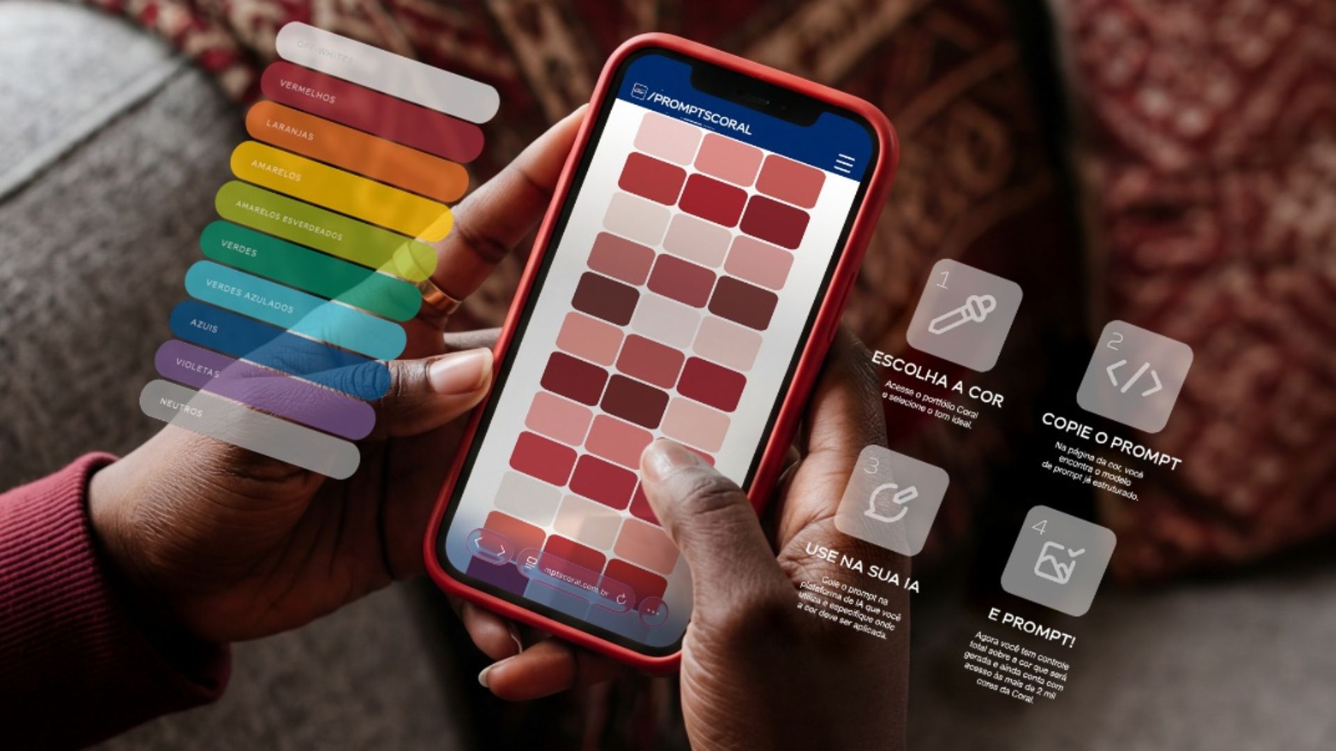 Coral transforma catálogo de cores em prompts de IA 
