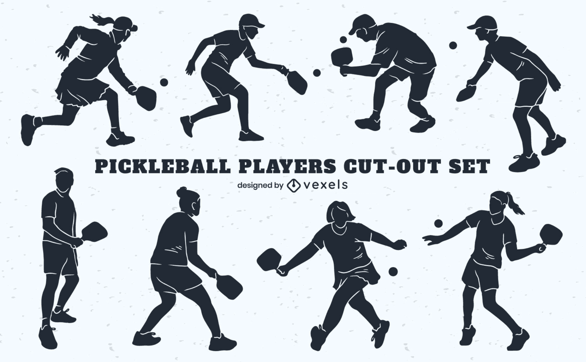 pickelball silhouette