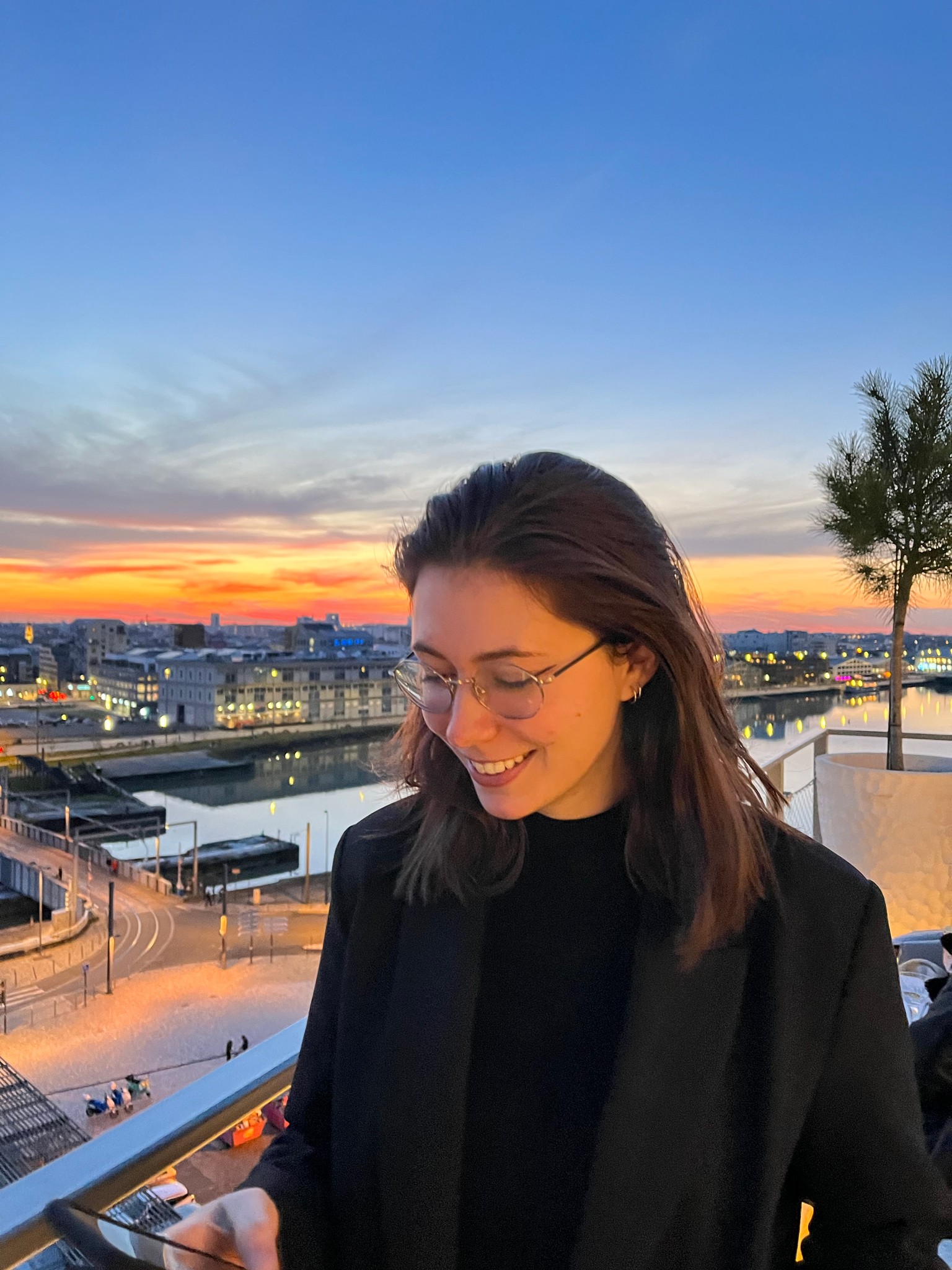 A portrait of a young man smiling