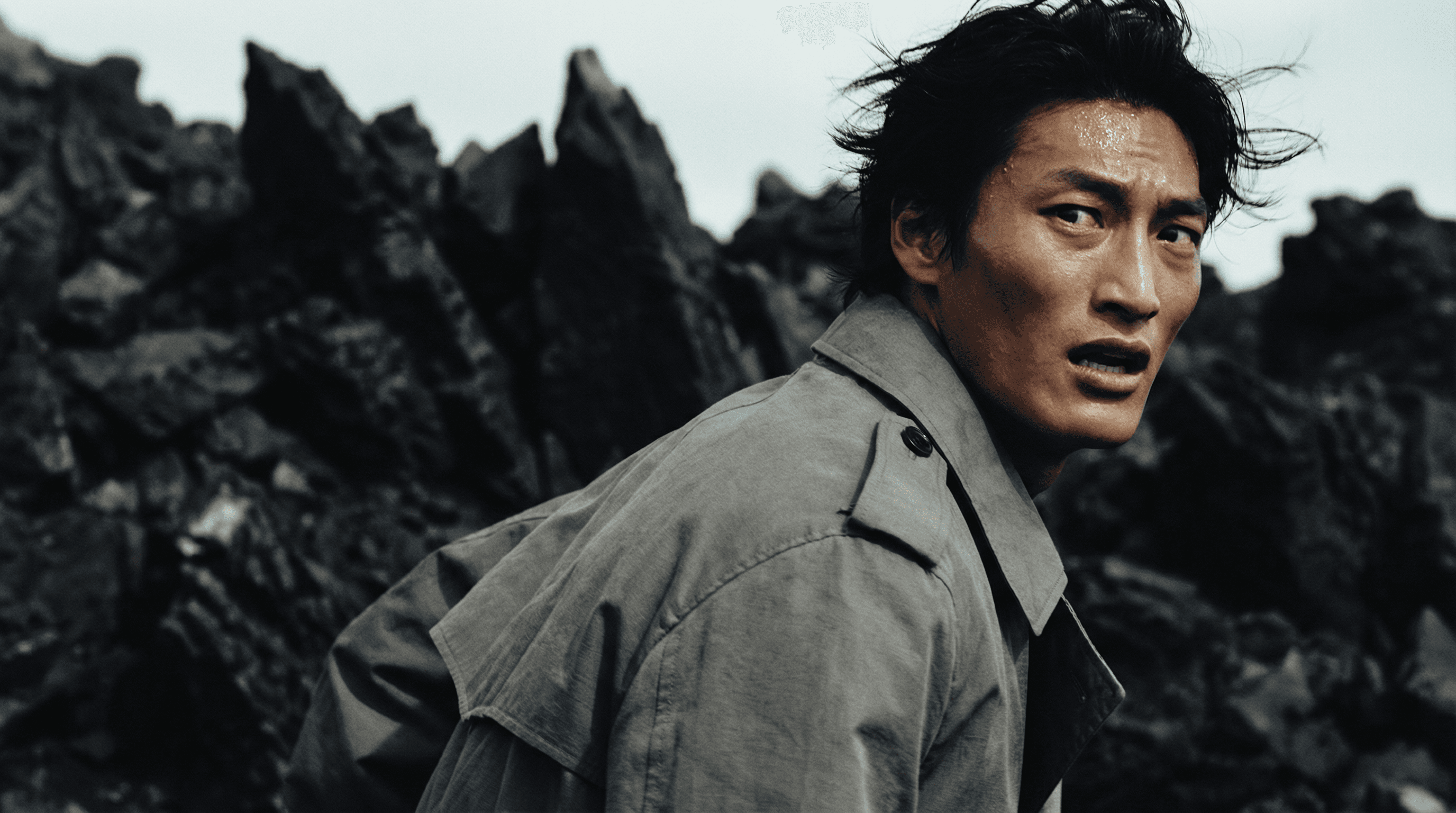 Silhouette against dark stone, Panavision C-Series anamorphic flare, Cinematic wide aspect ratio, Luxury Street Culture, Engineered by Aventi