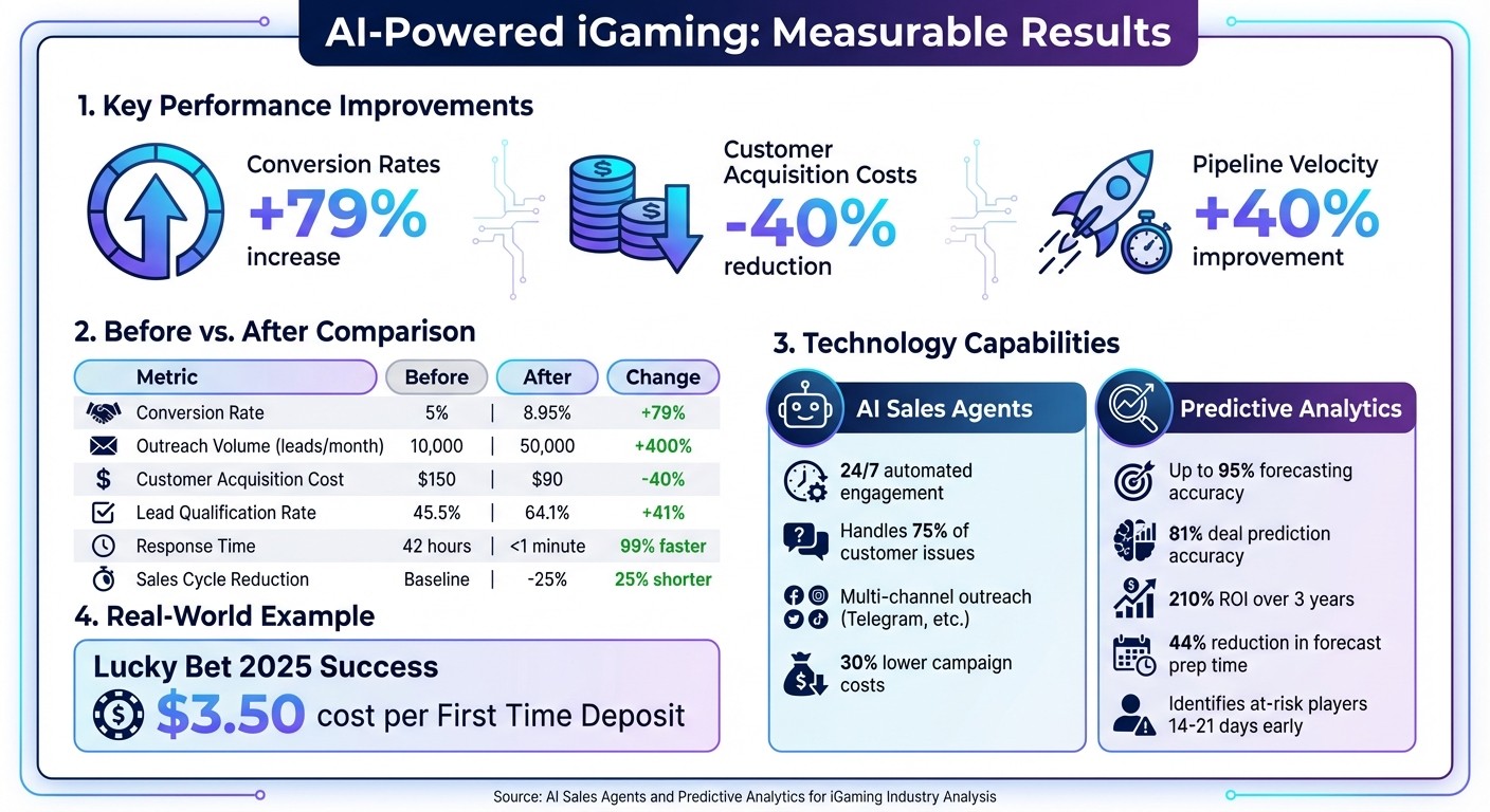 AI Sales Agents and Predictive Analytics Performance Metrics for iGaming