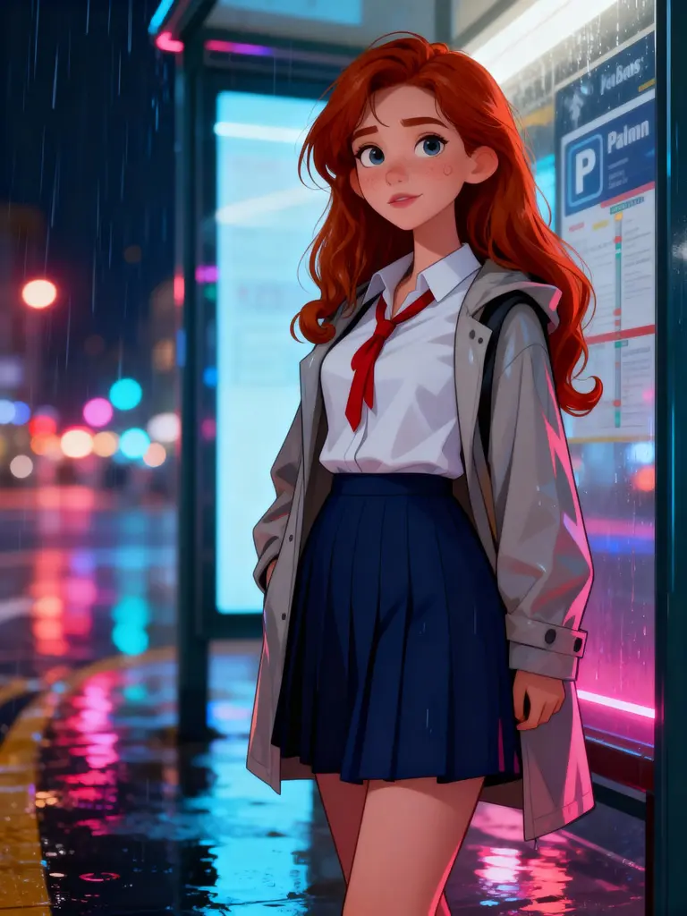 AI anime girl via AI character generator