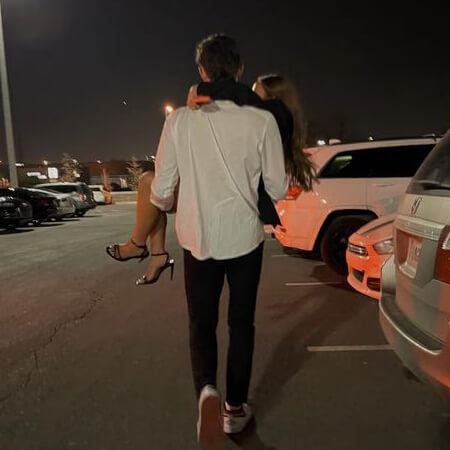 Athlete winning a race