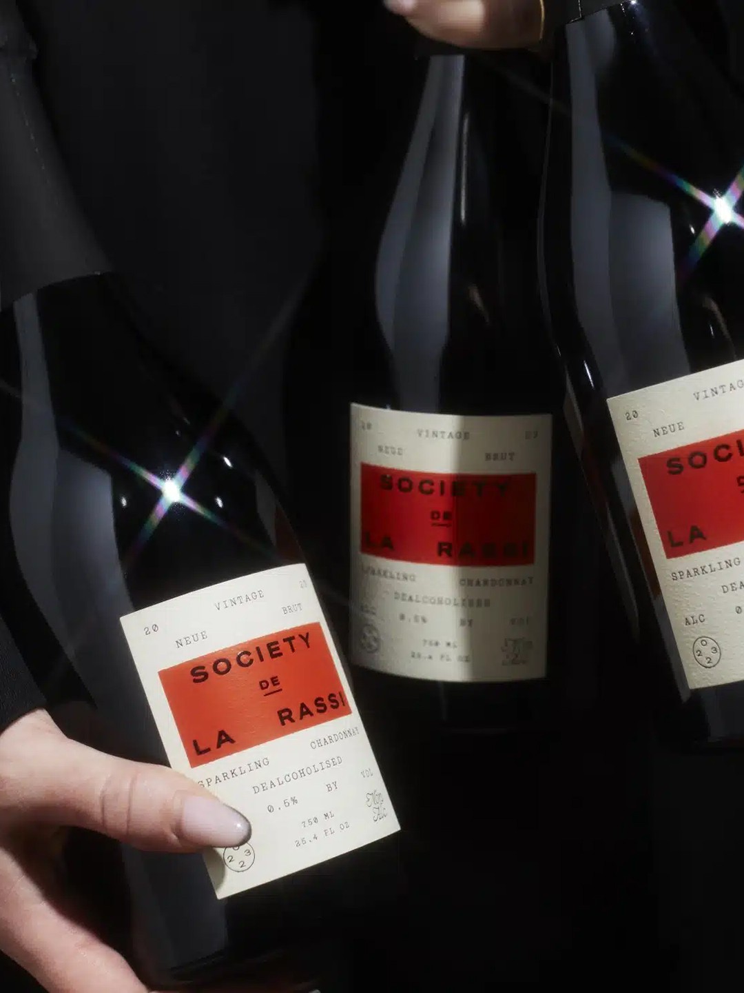 Abstract streaks of orange and blue light