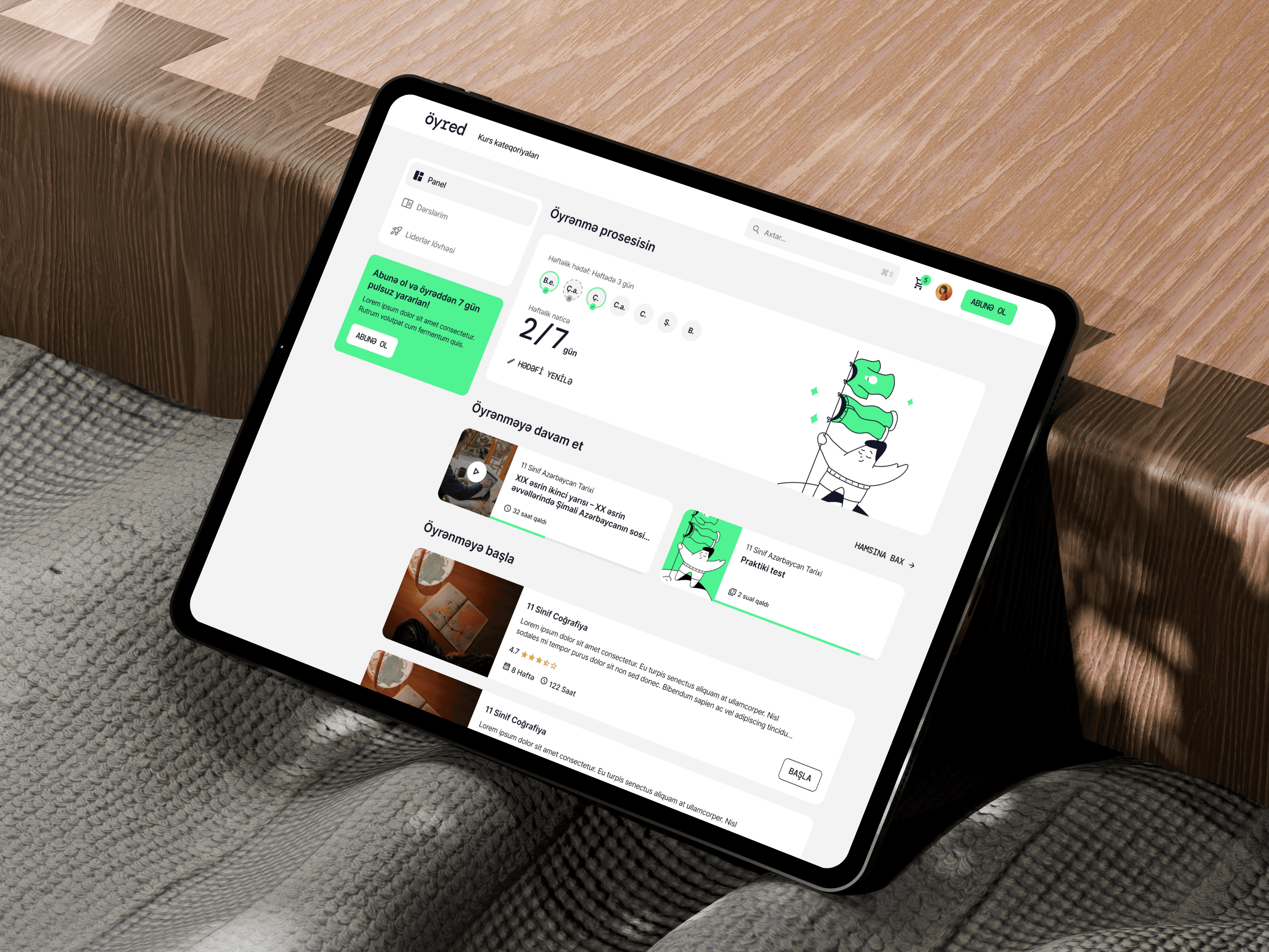 Screenshot of a web application