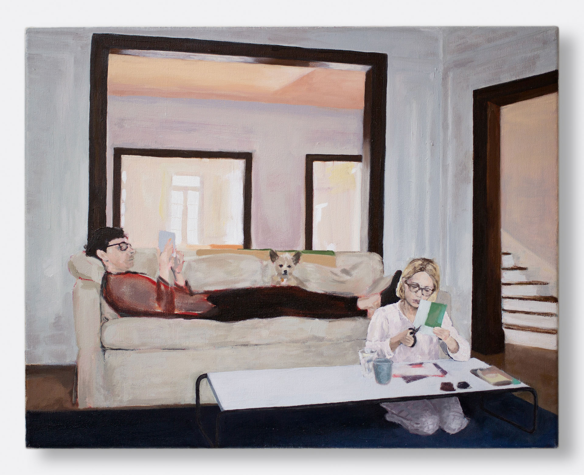 December Morning, 2023, oil on canvas, 19x24"