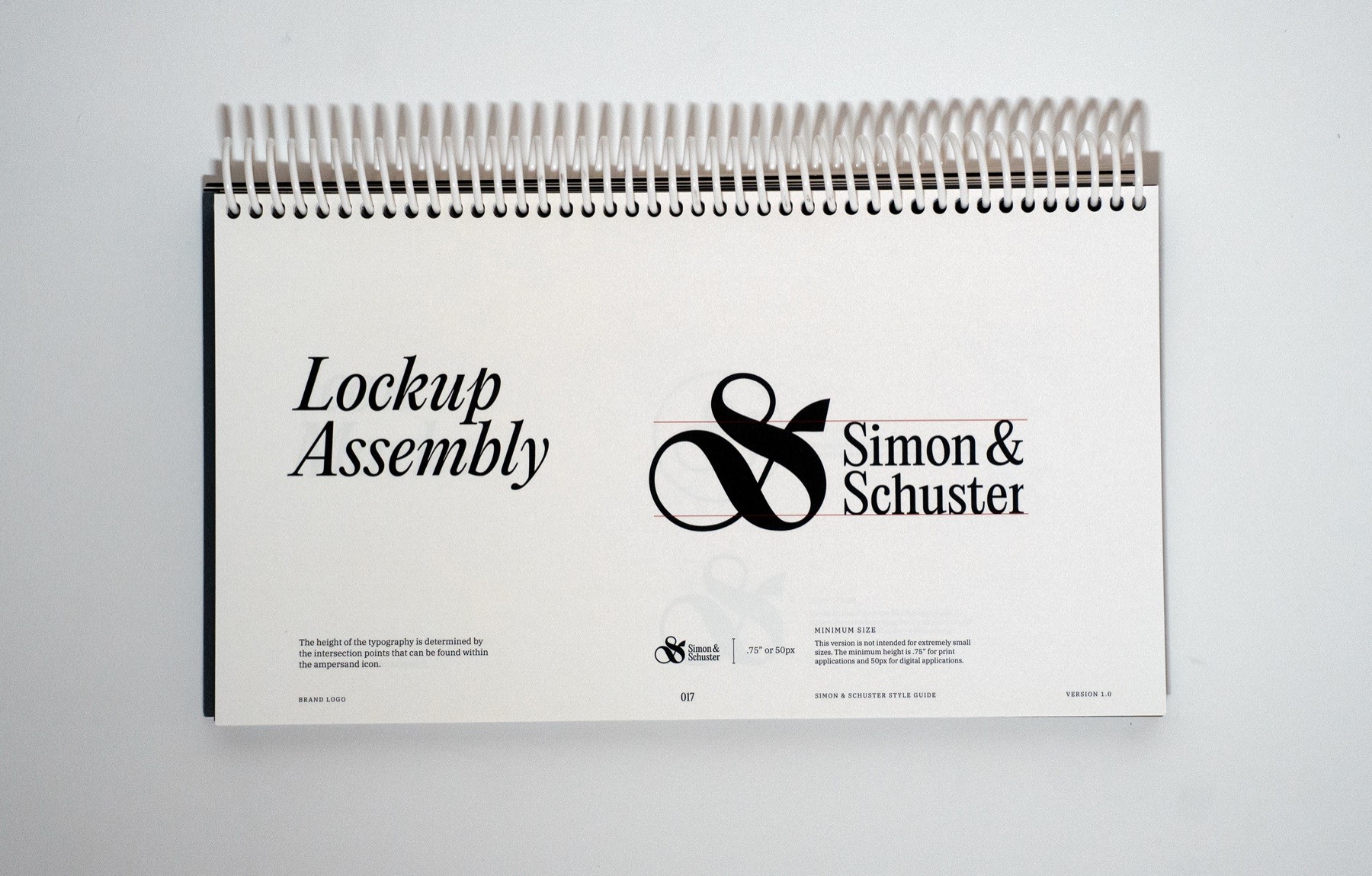 Simon & Schuster brand guidelines spread 16