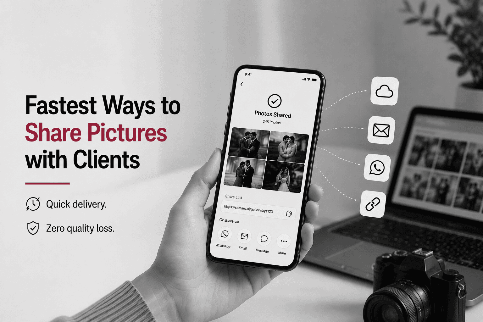 Fastest Ways to Share Pictures with Clients Without Losing Quality
