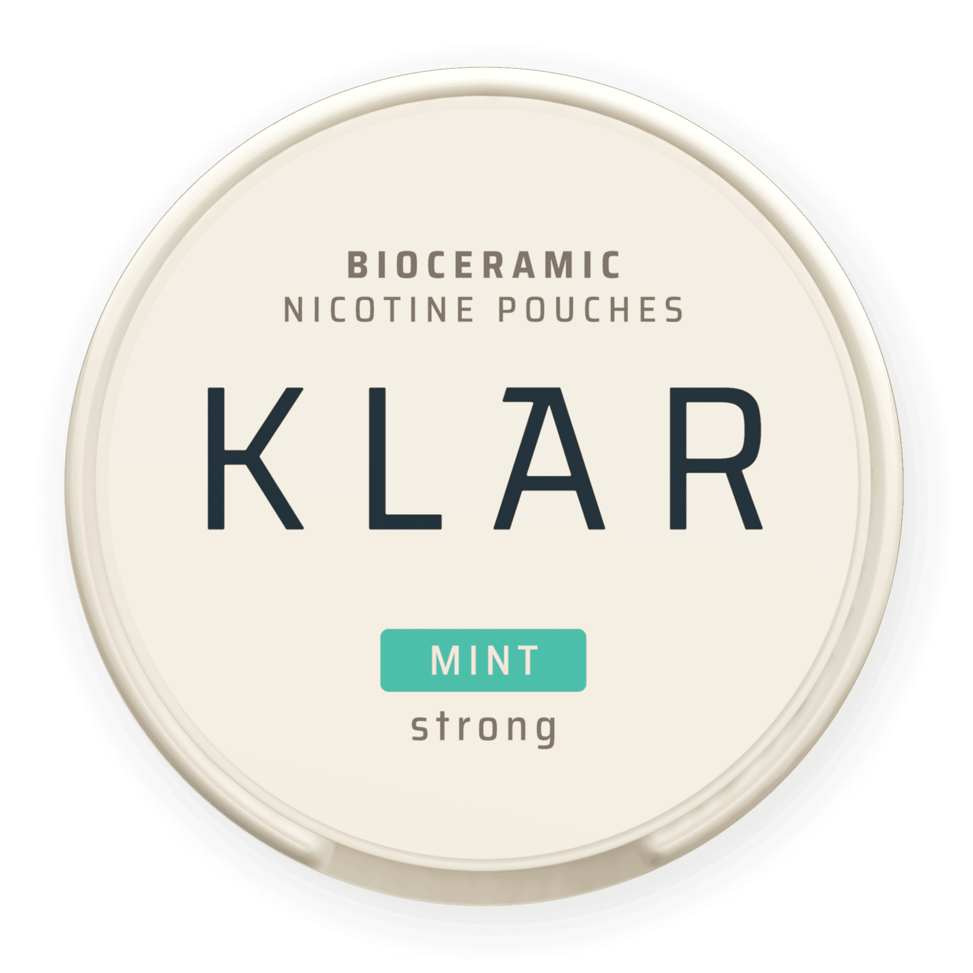 KLAR Bioceramic nicotine pouches in mint flavour