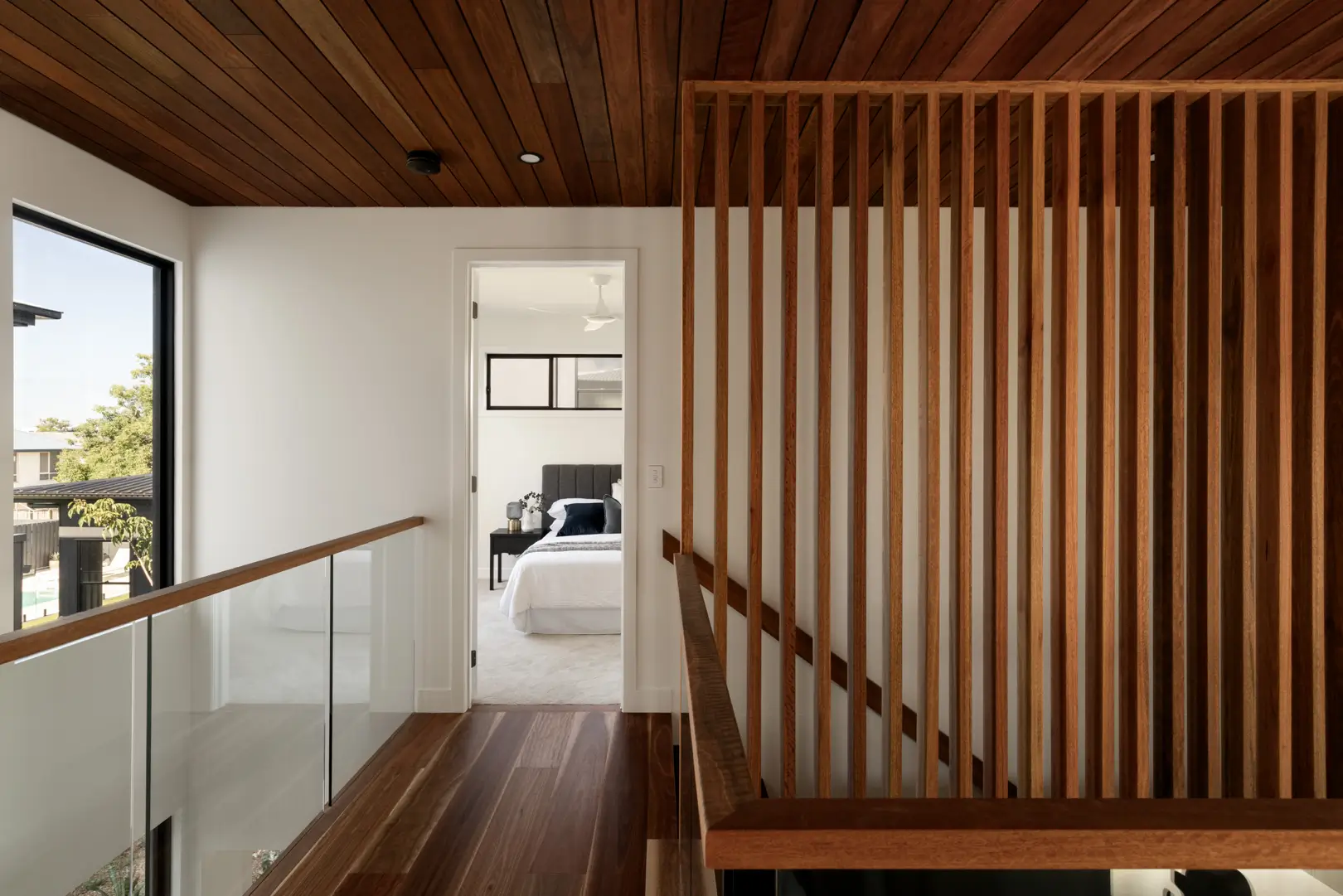 Front facade of Jacaranda House in. Brisbane