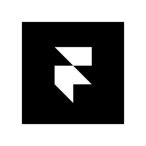 Sleek, black Framer icon, representing modern web design and prototyping. By a branding expert.