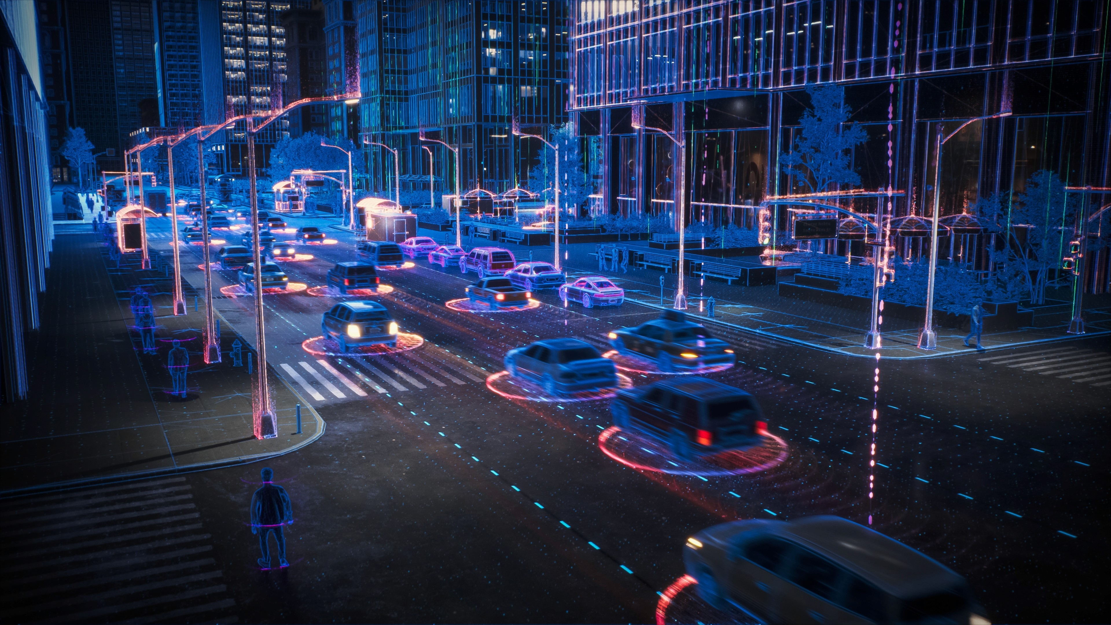 Man chatting in professional setting