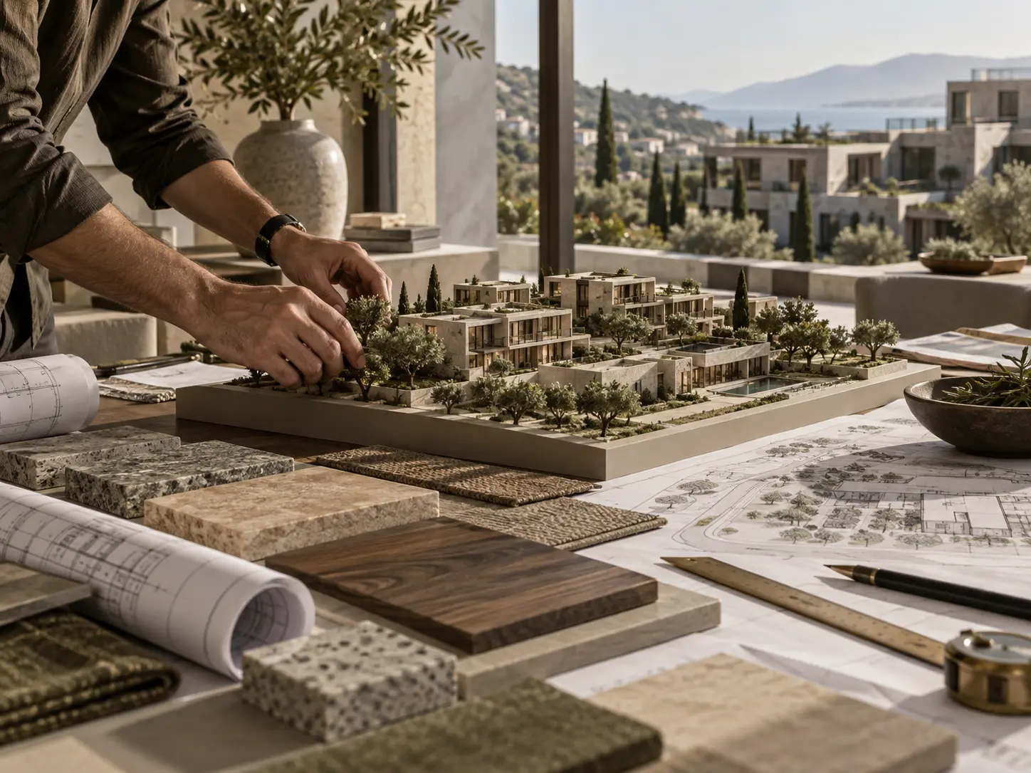 Architectural model and material planning for an End to End Real Estate property development project in Ghana