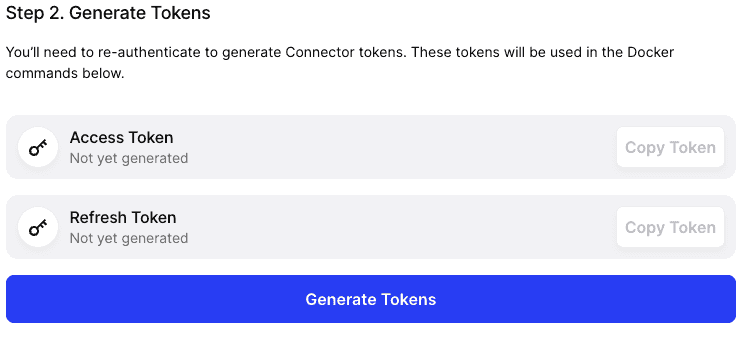 generate tokens