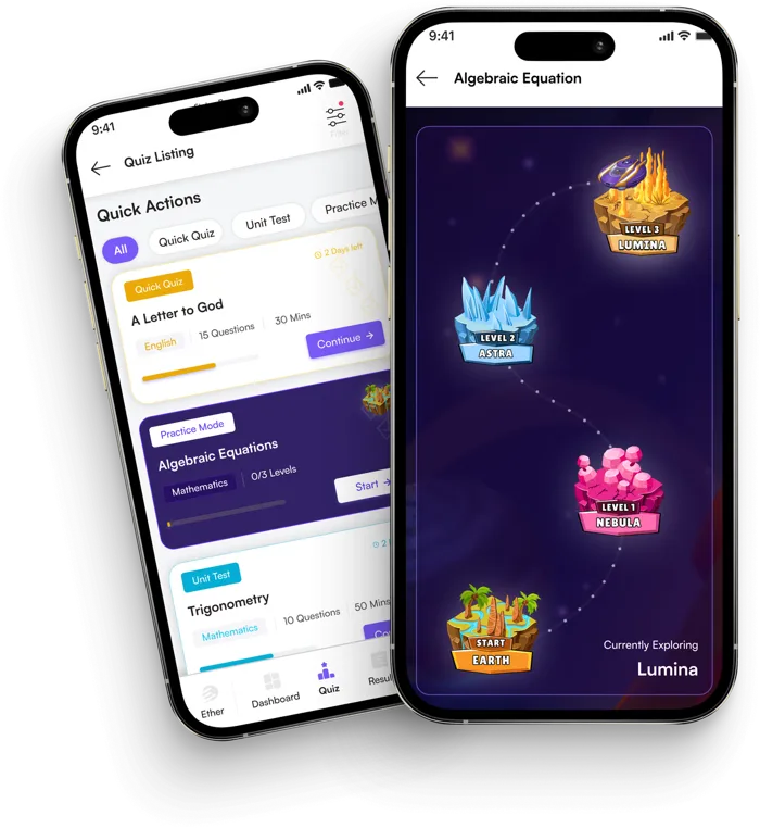 Elevate gamified practice quiz on mobile