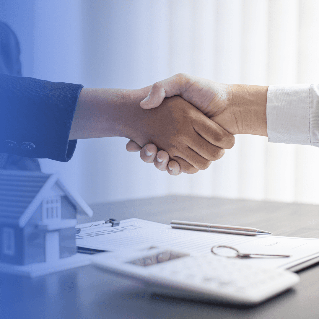 Bankers shaking hands