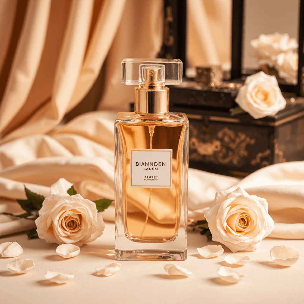 product photography of perfume