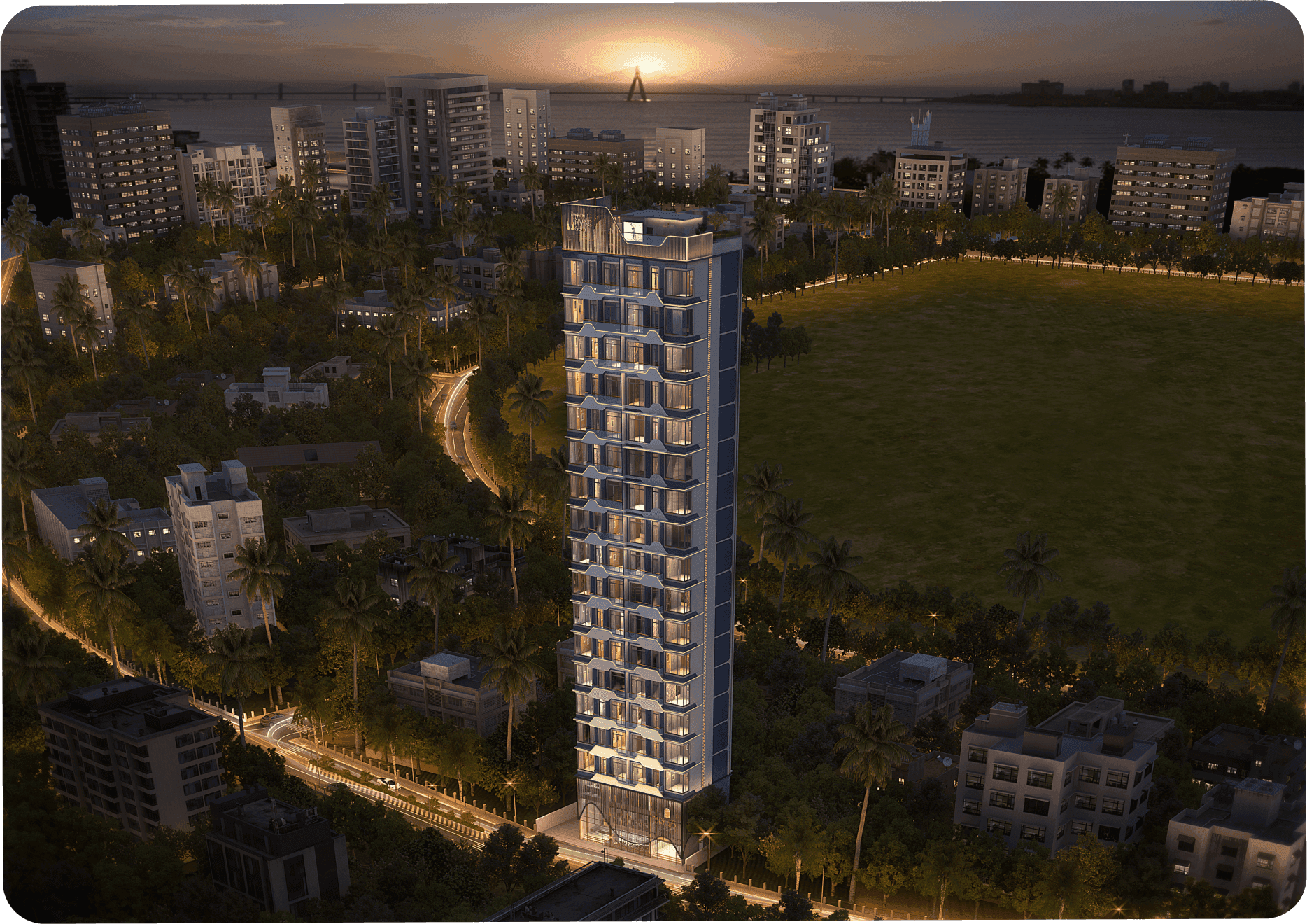 A large group of people walking down a street