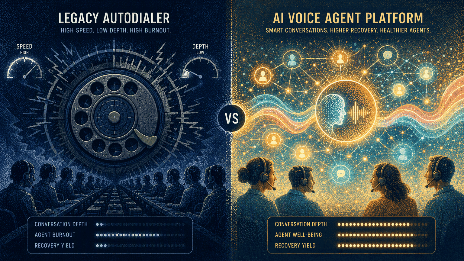Illustration for Beyond Dialing Speed: An Evaluation Framework for Choosing an AI Platform Over a Traditional Autodialer