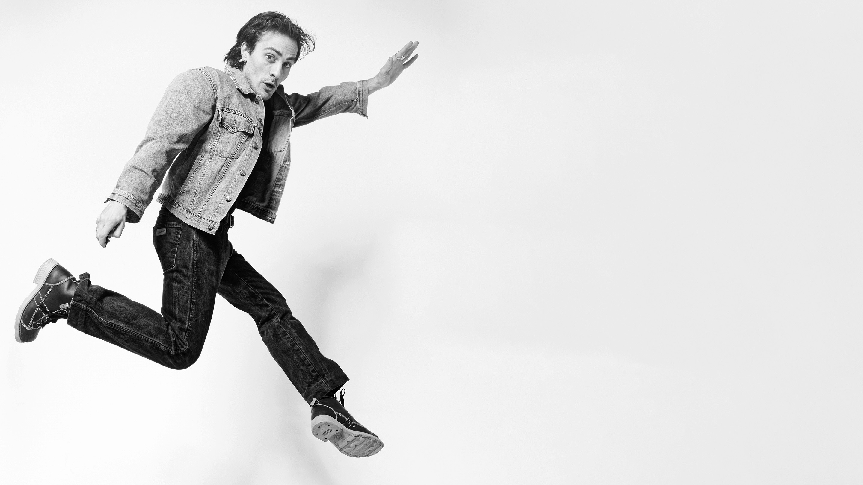 Man jumping in the air