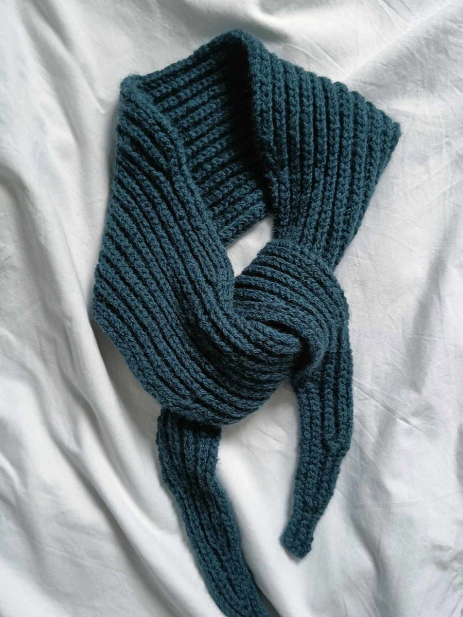 Brioche Scarf Chunky knitting pattern, photo 2