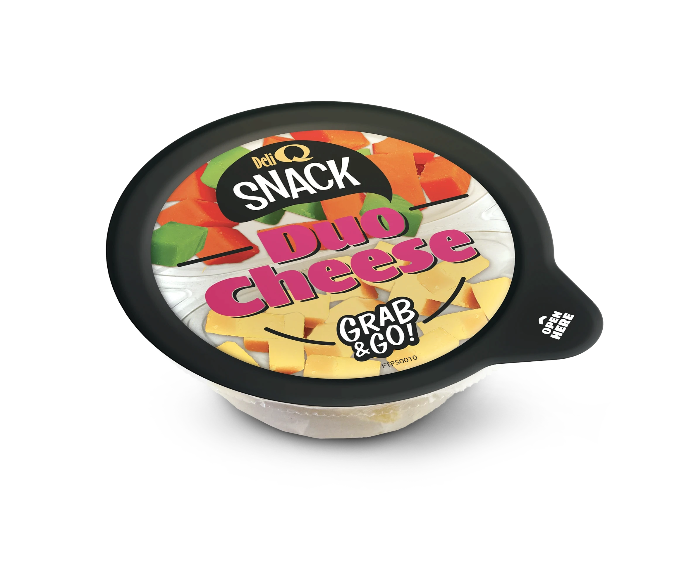 DELI Q SNACK kostki: Gouda / Ser Red & Green Pesto mix 60g