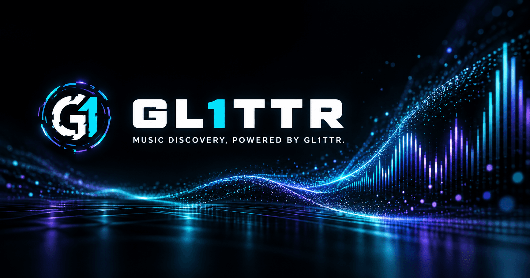 GL1TTR sonic wave artwork