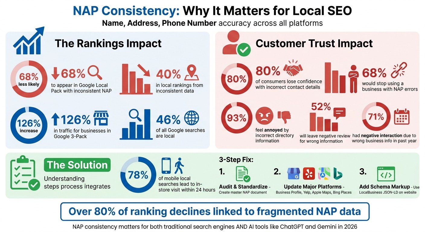 NAP Consistency Impact on Local SEO Rankings and Customer Trust