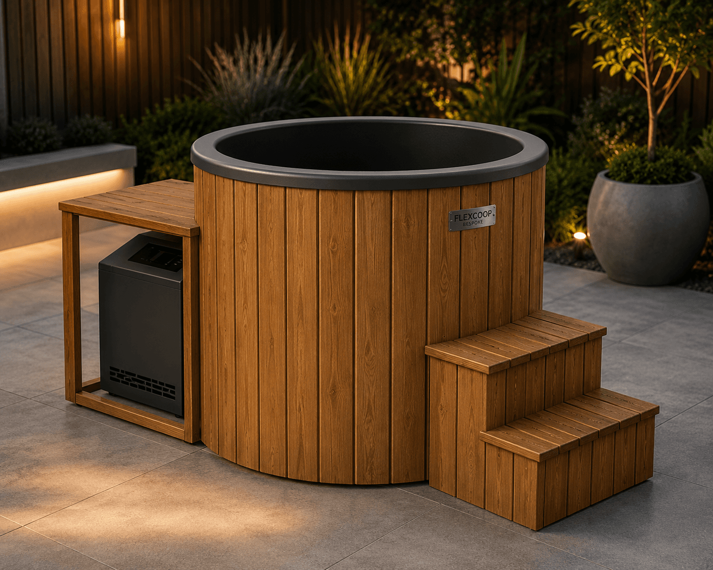 Ice bath cold plunge tub render