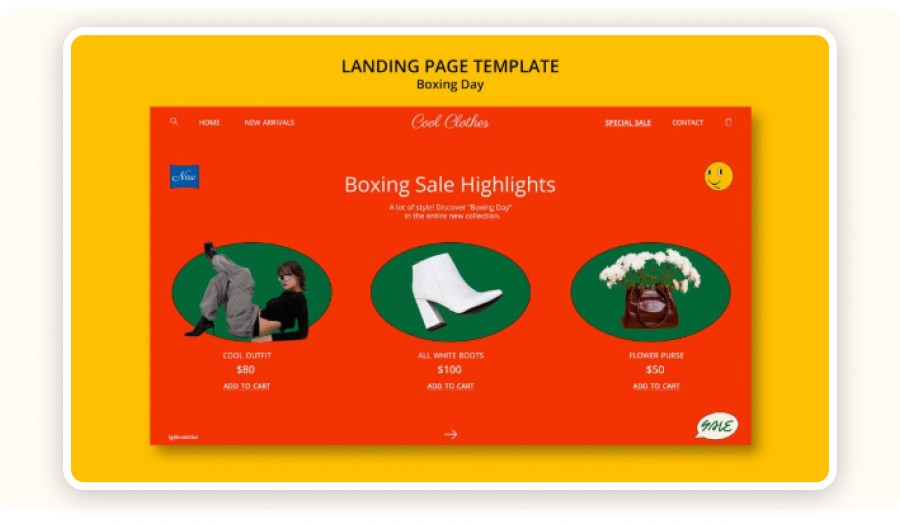 Shopify landing page template