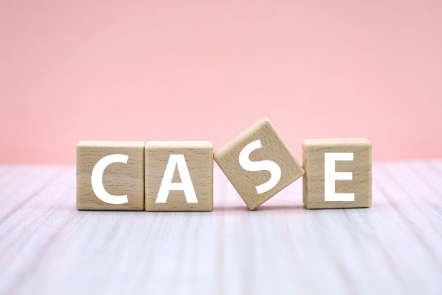 CASEと書かれたブロック