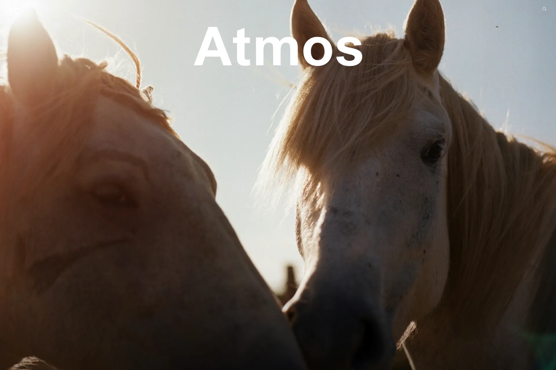 Screenshot of Atmos website