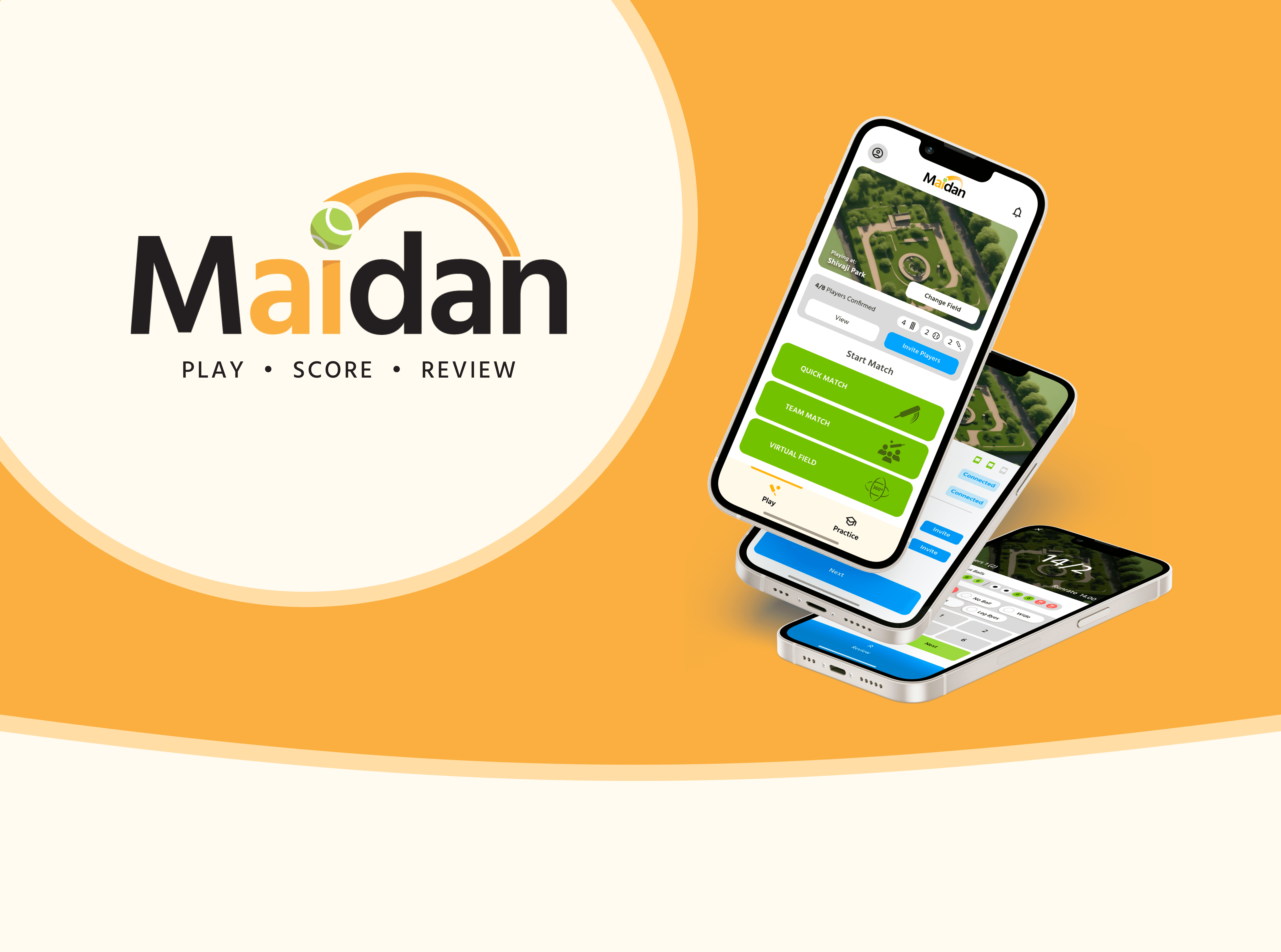 A person wearing headphones sits at a desk with a large curved monitor displaying graphic design software, surrounded by a laptop, smartphone, and potted plant, creating a modern workspace setup.