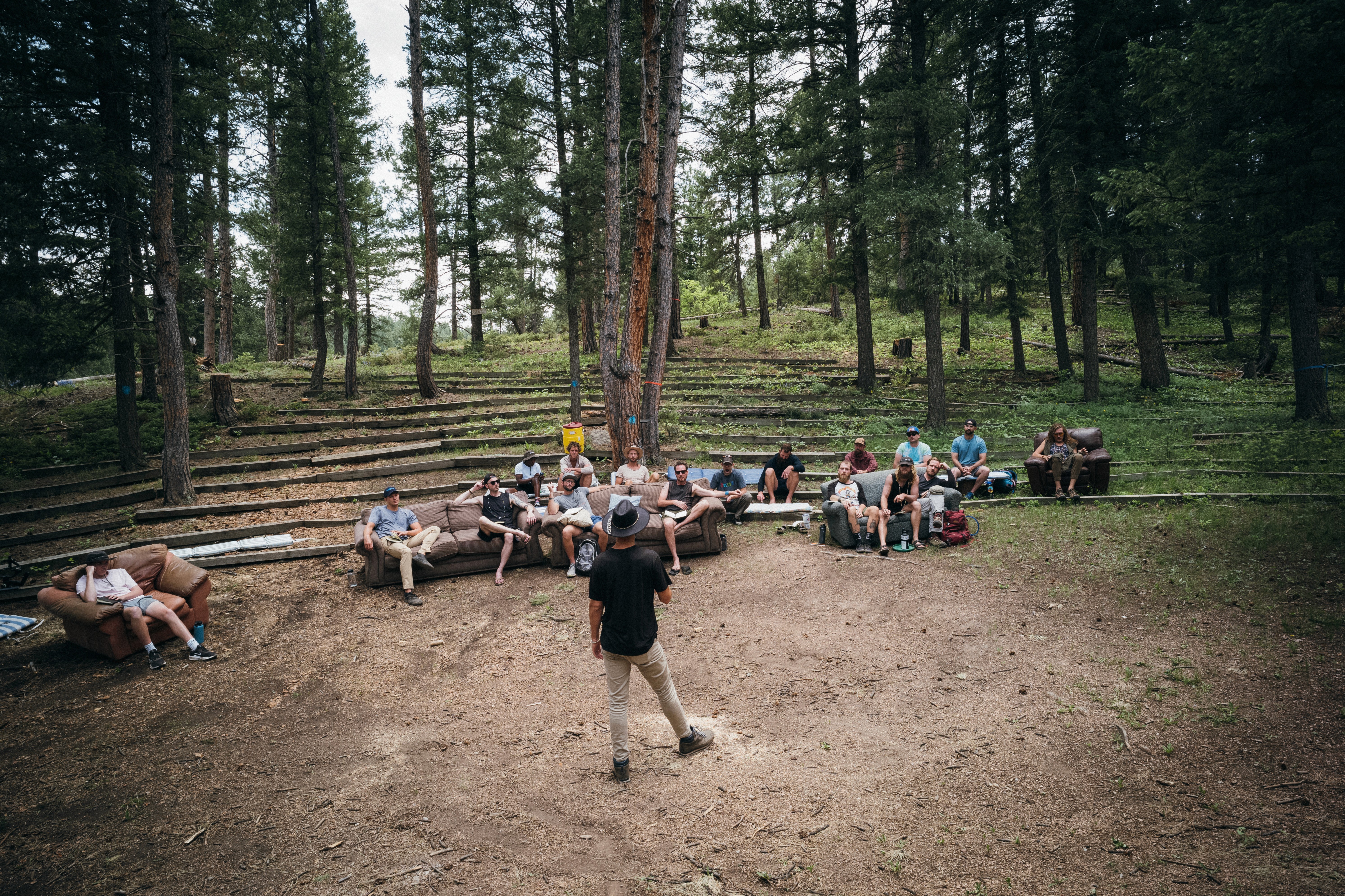 Two iPhones displaying an app containing book covers