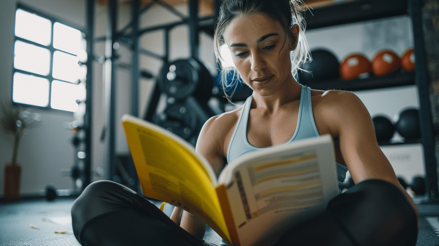 Journal tracking a progressive overload workout plan