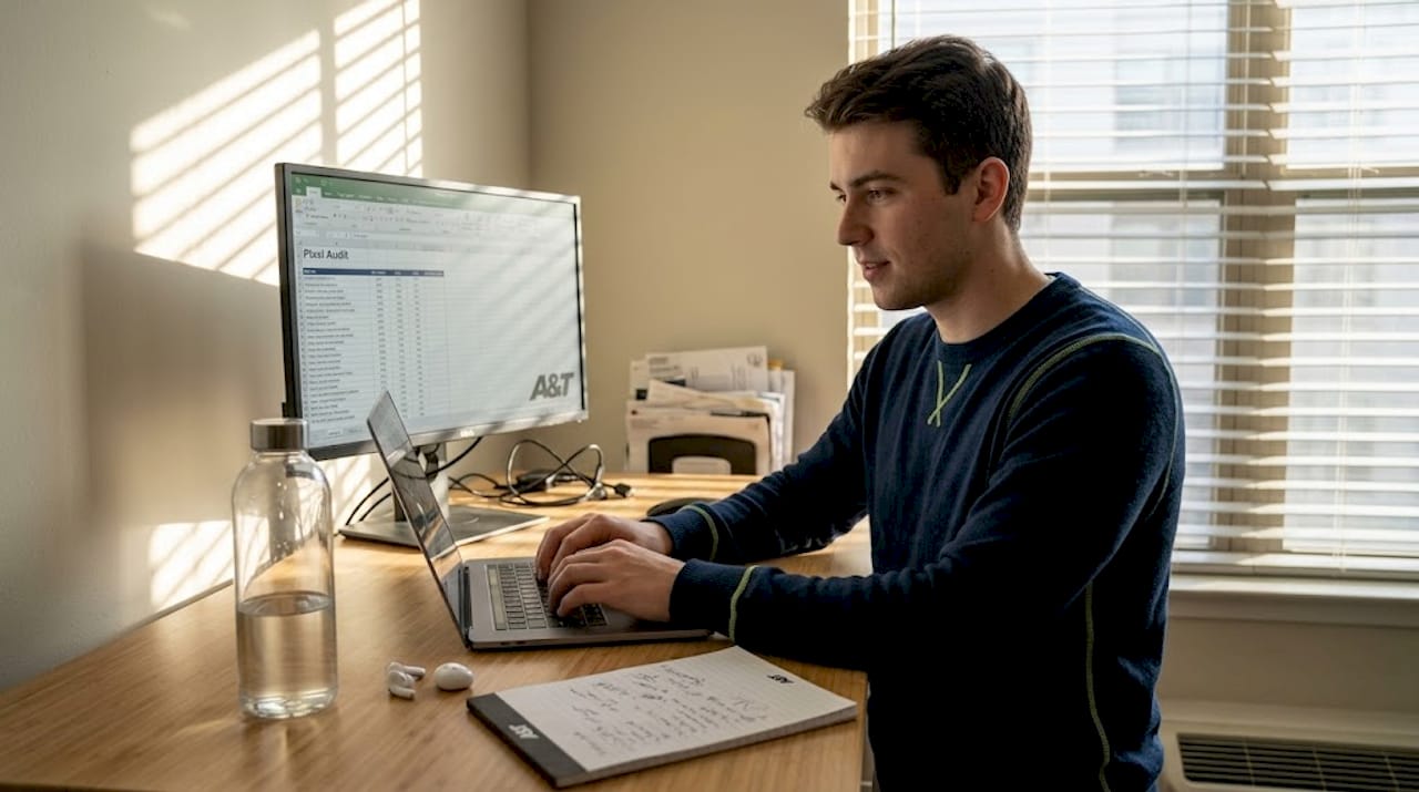 Ecommerce owner audits pixel tracking setup