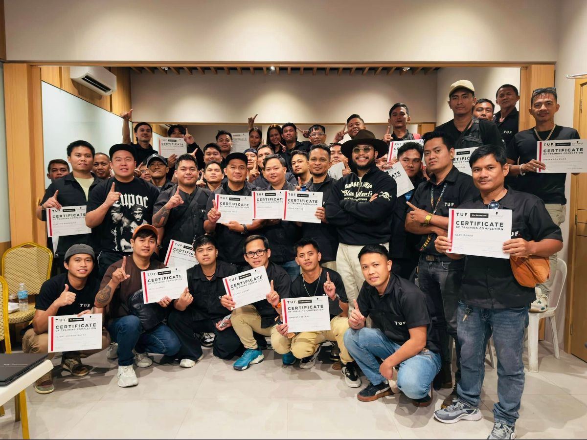 Gum Cruz barbering education with TUF barbershop