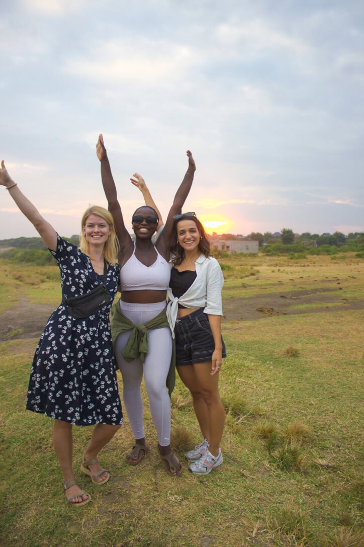 Mary Consolata Namagambe and friends celebrating