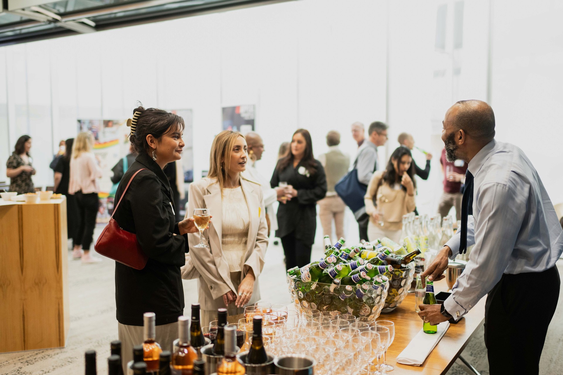Man with surfing with paddle
