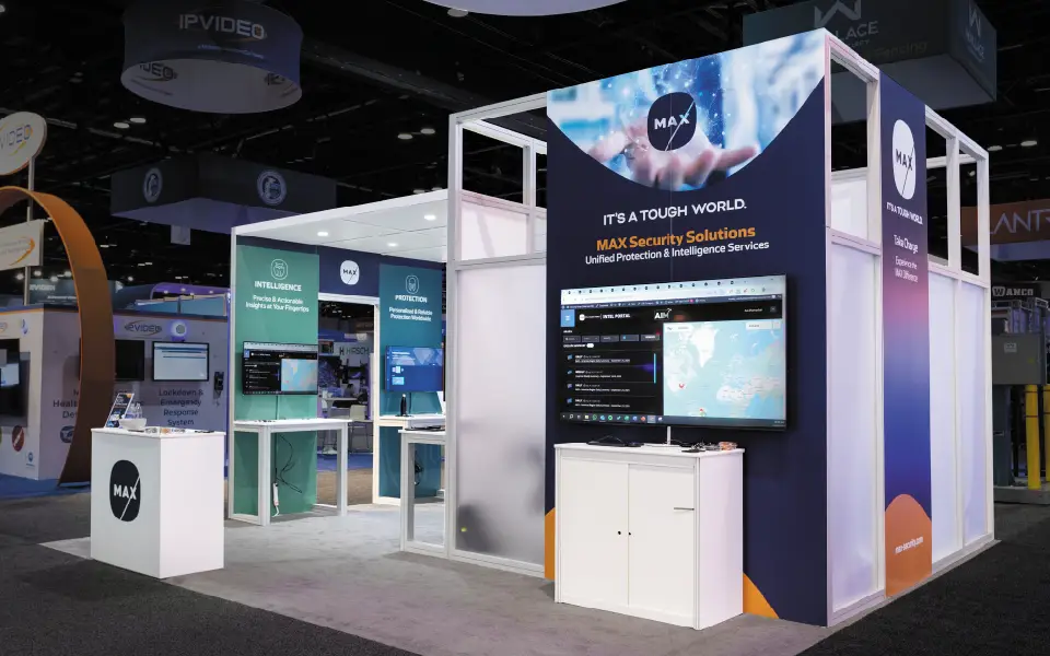 20x20 Island Rental Display for General Security Exchange | MAX ...