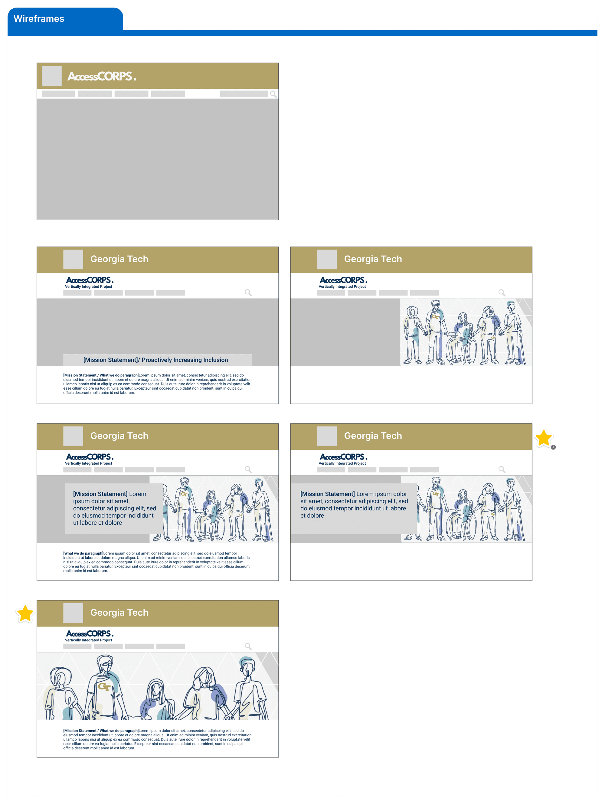 Collage of visual assests from the company Equal Web.