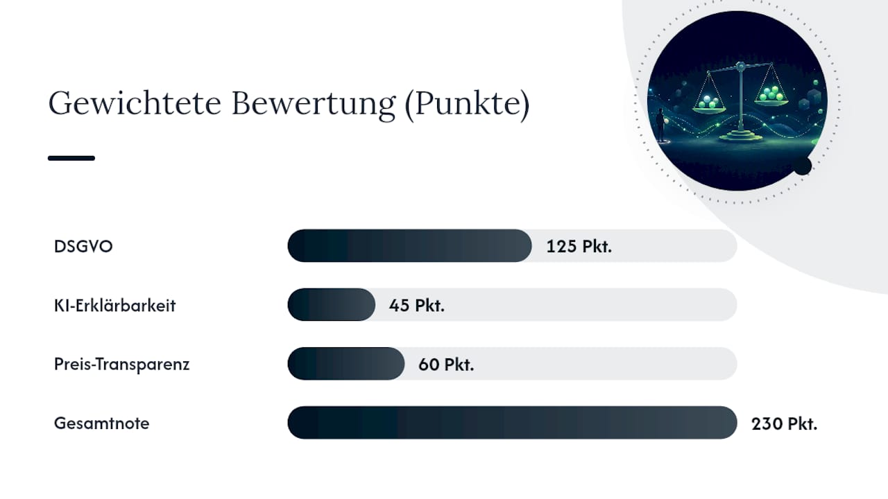 Gewichtete ATS-Bewertung anhand von Beispielpunkten