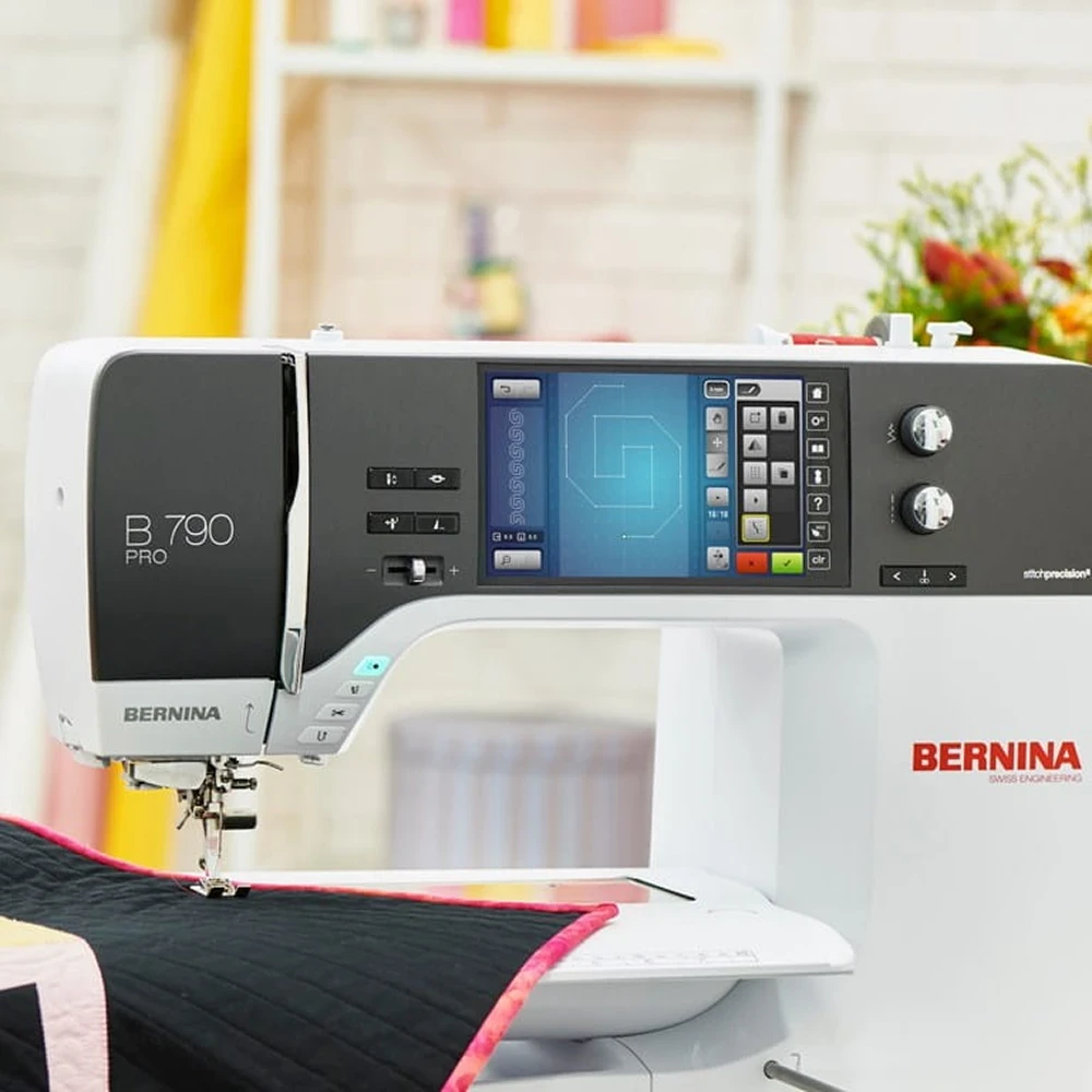 utilisation de Bernina 790 PRO + Unité de broderie