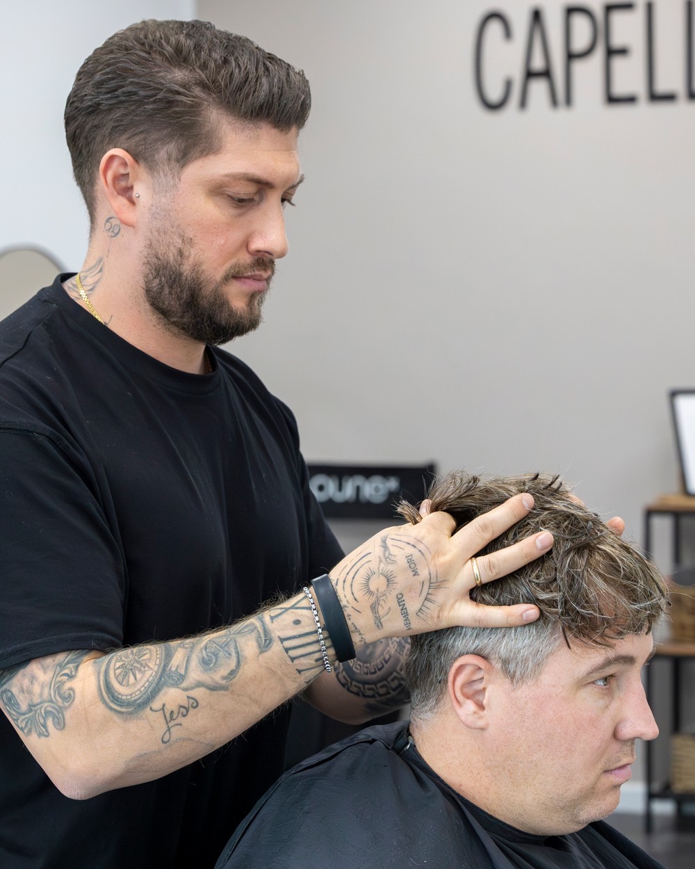 Haarsystem-Nachkontrolle beim Meisterfriseur Kevin Cortese