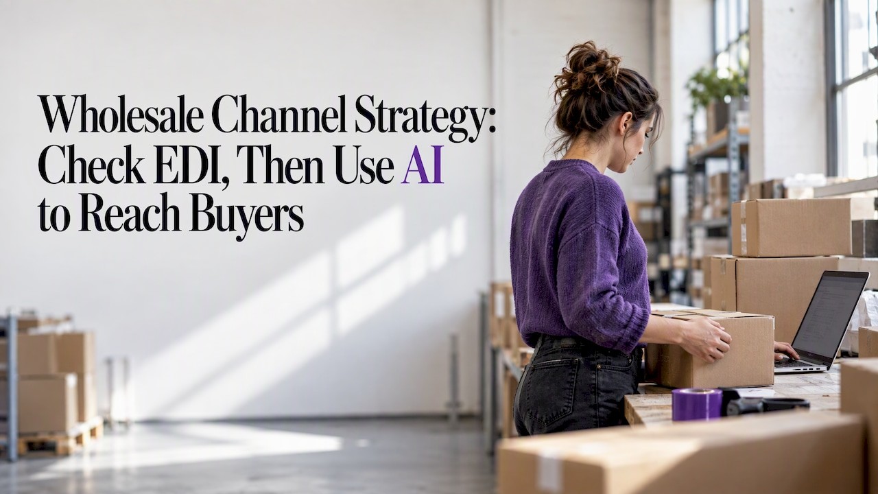 Wholesale Channel Strategy: Check EDI, Then Use AI to Reach Buyers