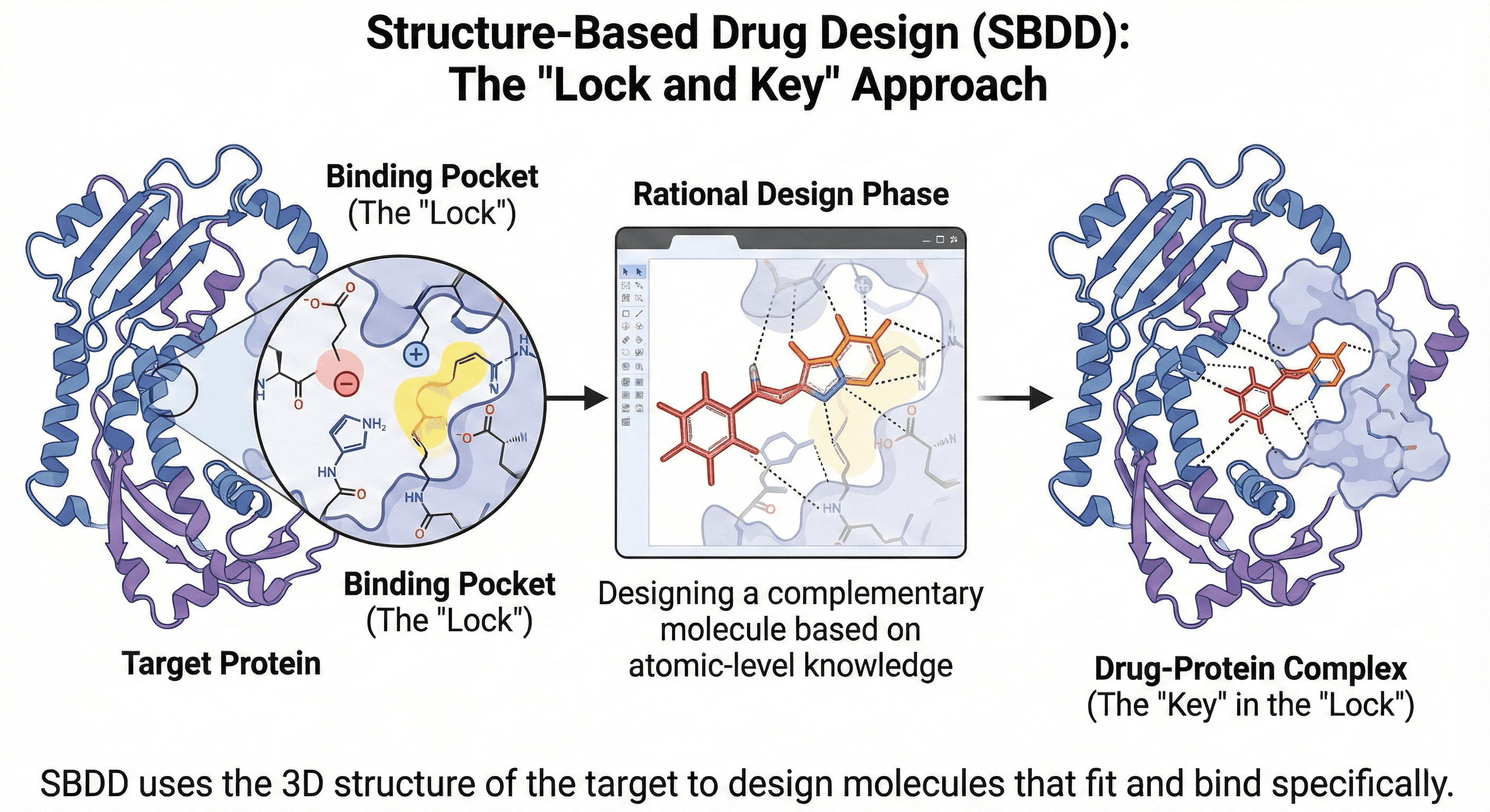 Image Diagram Showcasing Structure-Based Drug Design