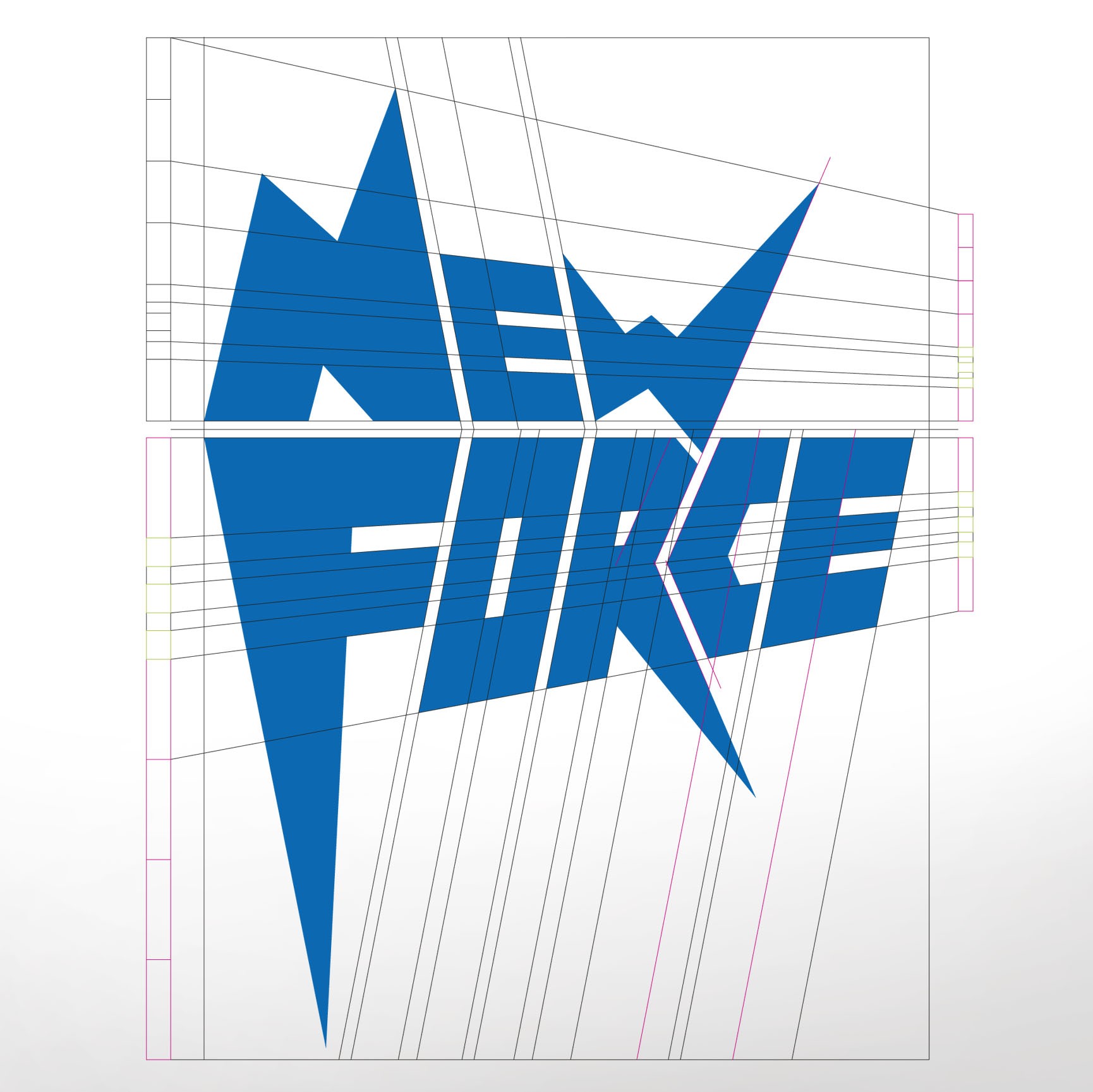 Konstruktion des New Force Logos