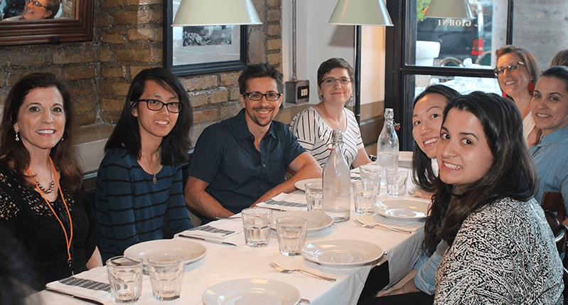 group of people at table